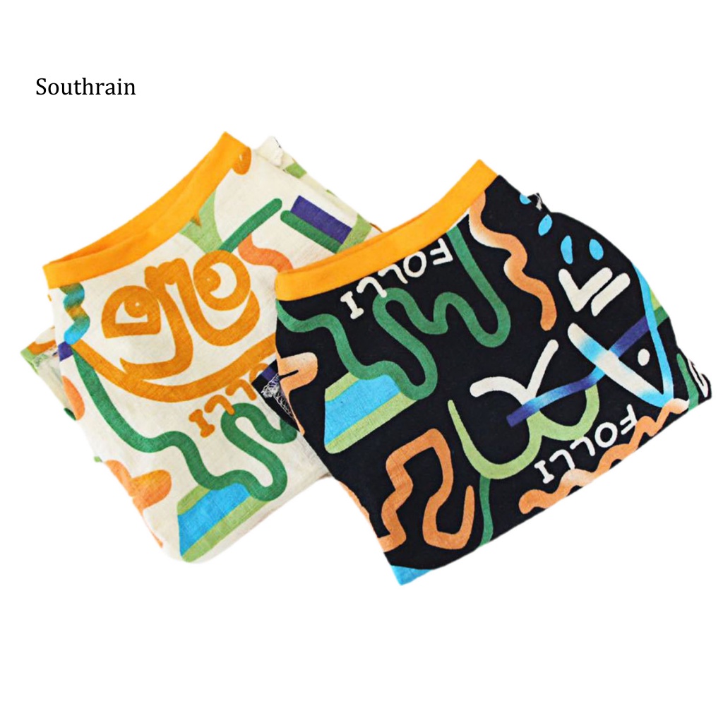Áo Sơ Mi Bằng Vải Cotton Thoáng Khí In Họa Tiết Graffiti Dành Cho Thú Cưng
