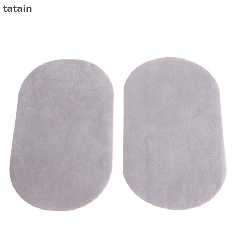 Set 2 Miếng Vá Ủi Đồ Da Lộn Hình Oval DIY