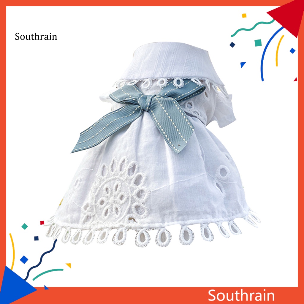 Đầm Công Chúa Thắt Nơ Cổ Bằng Polyester Hai Tầng Cho Cún Cưng