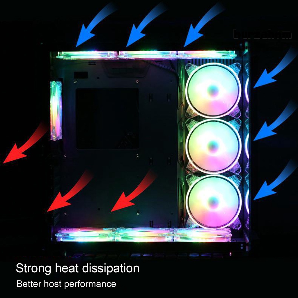 Quạt Tản Nhiệt Bằng Acrylic Trong Suốt Có Đèn LED Cho Máy Tính Để Bàn