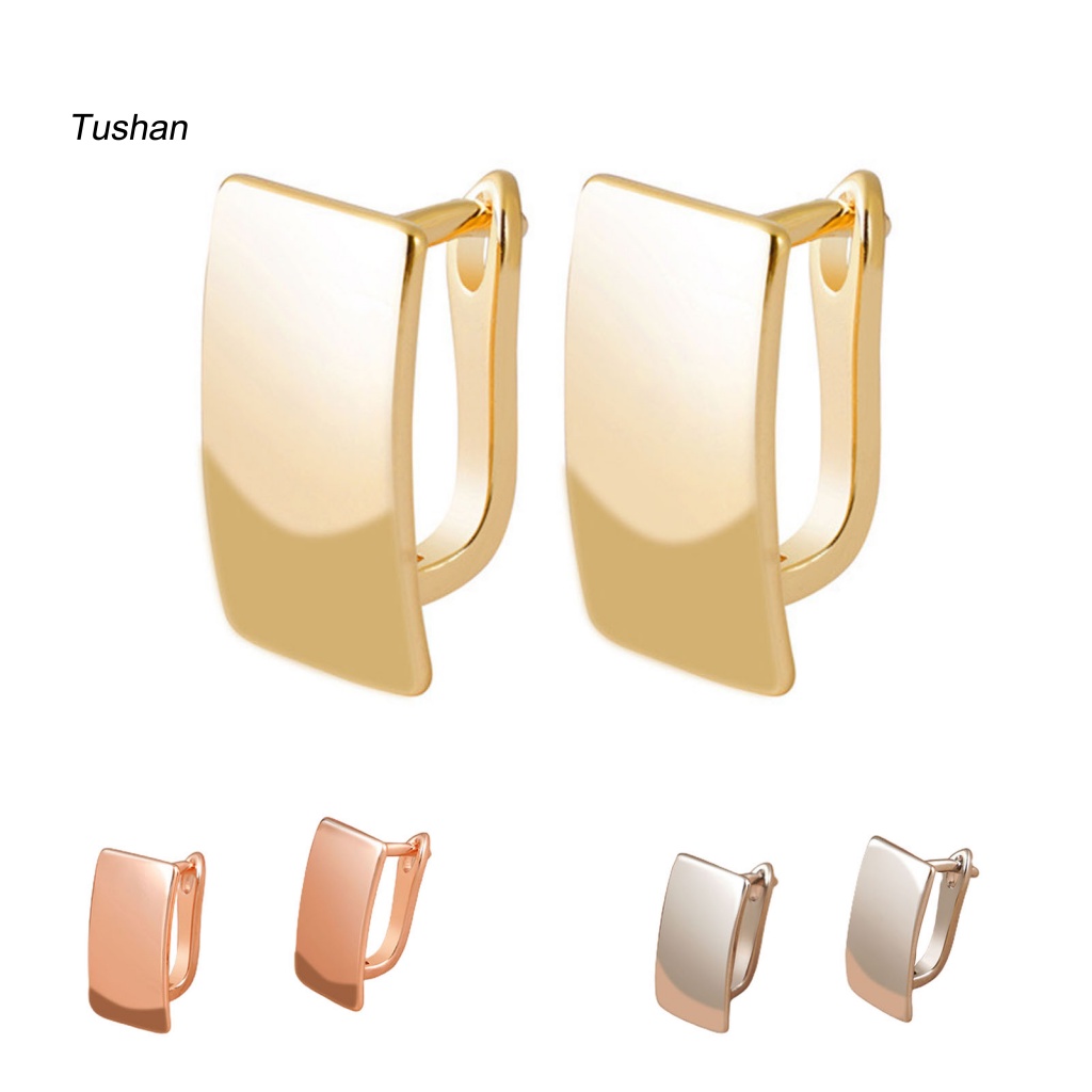 1 Đôi Bông Tai Hình Vuông Thời Trang Dành Cho Nữ