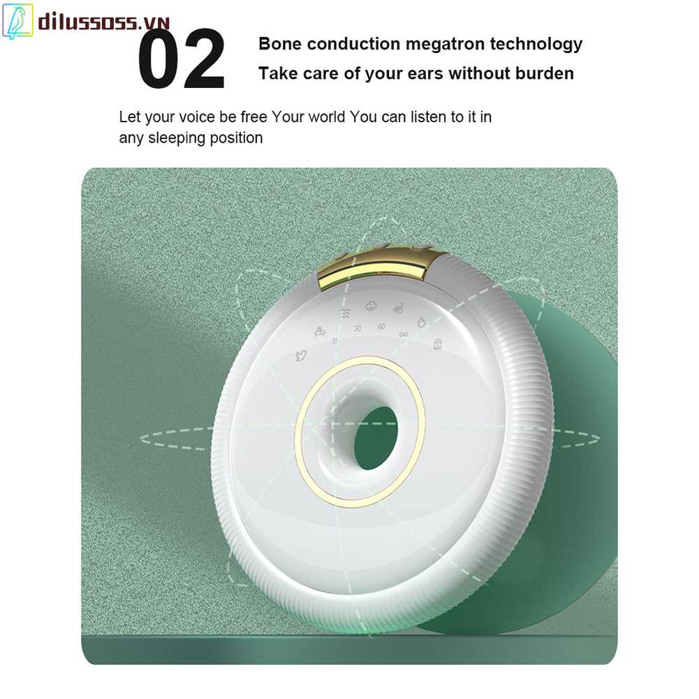 Loa Bluetooth 5.0 500mAh Chống Ồn Màu Trắng Hỗ Trợ Giấc Ngủ Ngon