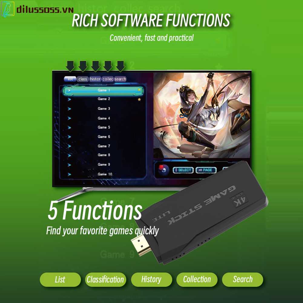 Tay Cầm Chơi Game 32G / 64G HD 10000 + Cho Trẻ Em / Người Lớn