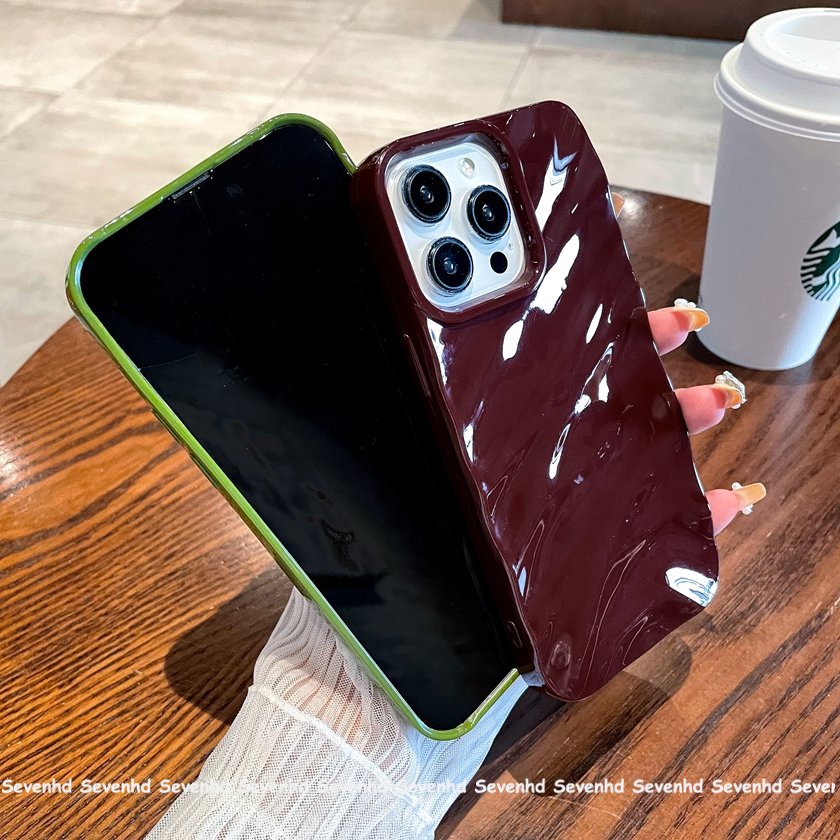 Ốp Điện Thoại Mềm Chống Sốc Họa Tiết Gợn Sóng Cho iPhone14 13 12 11 Pro Max 8 7 6 6s Plus X Xr Xs Max SE 2020