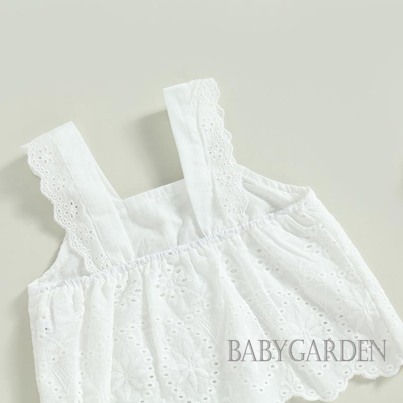 Bộ Áo Thun Không Tay Màu Trơn + Quần Ống Rộng Co Giãn Thời Trang Mùa Hè Dành Cho Bé Gái 3-8 Tuổi