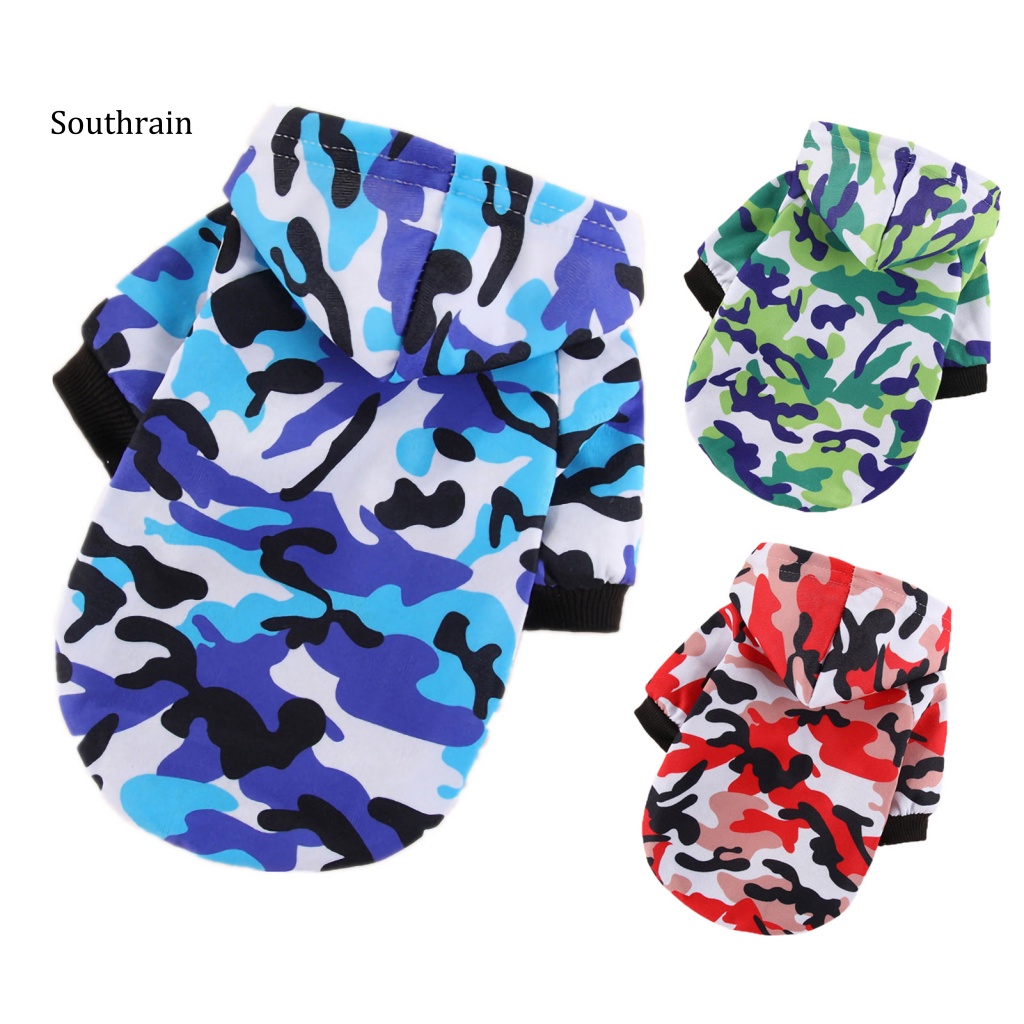 Áo Khoác Hoodie Giữ Ấm Họa Tiết Rằn Ri Thời Trang Xuân Thu Cho Cún Cưng