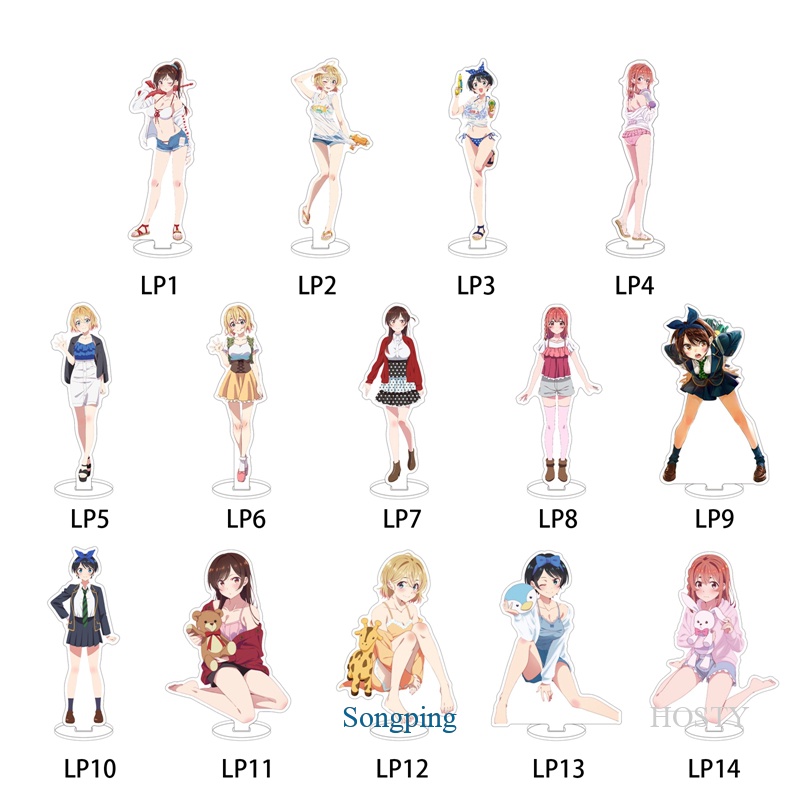 Mô Hình Nhân Vật Kanojo Okarishimasu Rent A Girlfriend Kanokari Ichinose Chizuru Mami Ruka Sumi