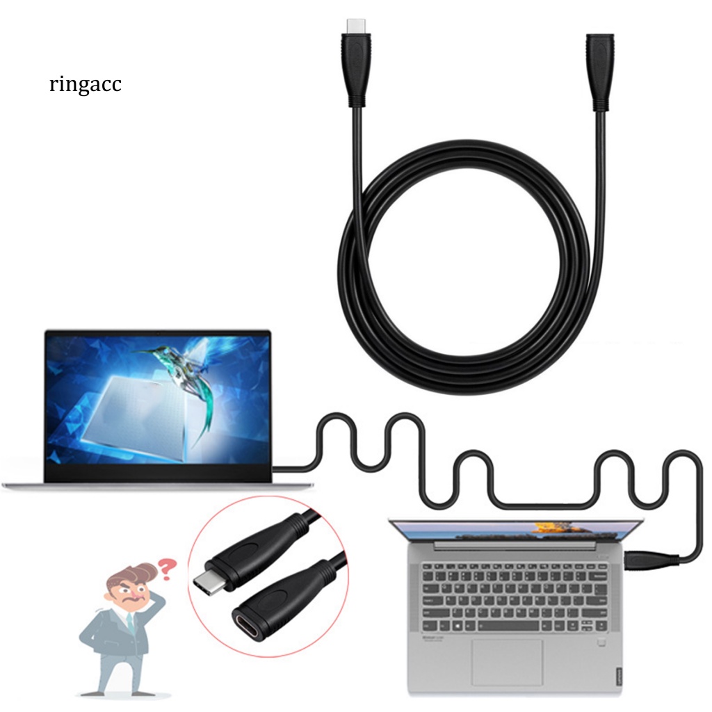 Dây Cáp Sạc RGA PD100w 5A Type-c 3.1 Cho Laptop