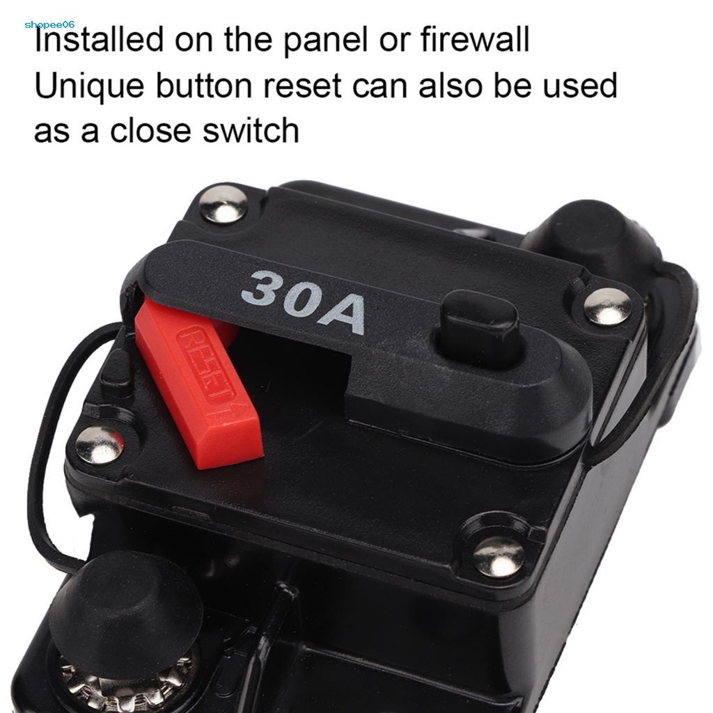 Cầu Chì Tự Ngắt Mạch PEMG Màu Đen 30A Chống Thấm Nước Cho Xe Hơi