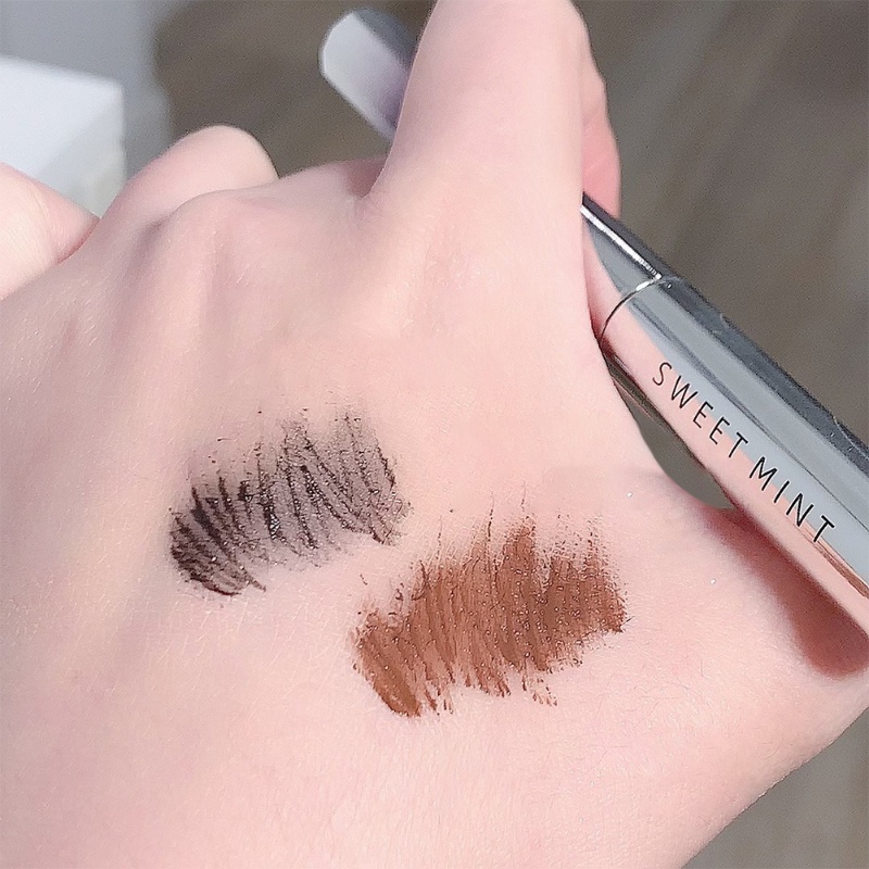 Mascara Dạng Lỏng SWEET MINT Màu Đen / Nâu Chống Nước Chống Mồ Hôi Lâu Trôi Mau Khô Giúp Kéo Dài Và Uốn Cong Lông Mi