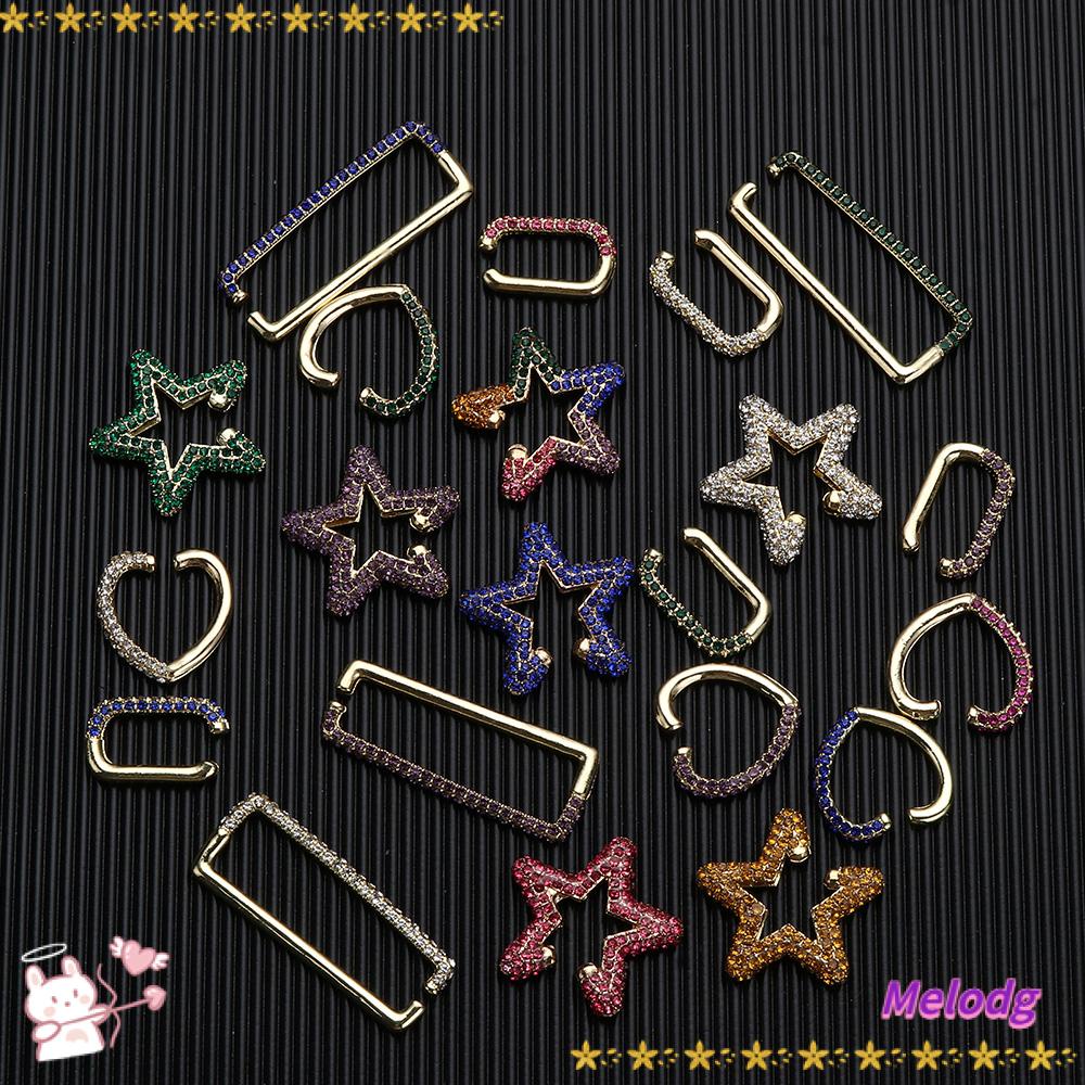 Khuyên Tai Hình Trái Tim Ngôi Sao Không Xỏ Lỗ Thời Trang