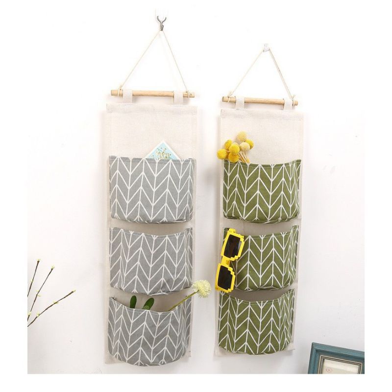 Giỏ vải đựng đồ xếp gọn gàng đồ lặt vặt trang trí góc phòng - Ecobabo