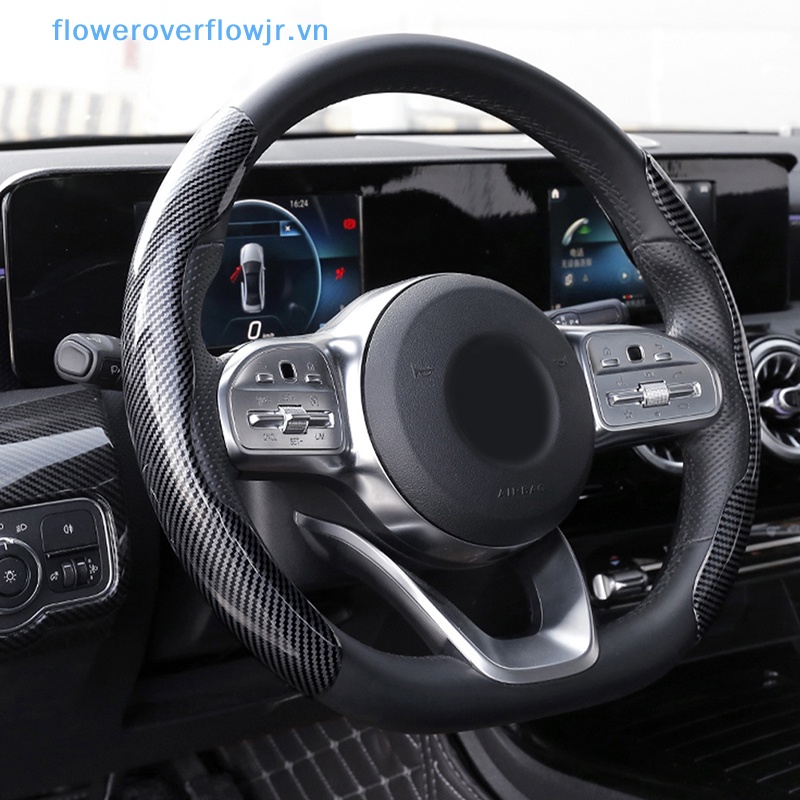 Vỏ Bọc Vô Lăng Xe Hơi Chống Trượt Bằng Sợi Carbon