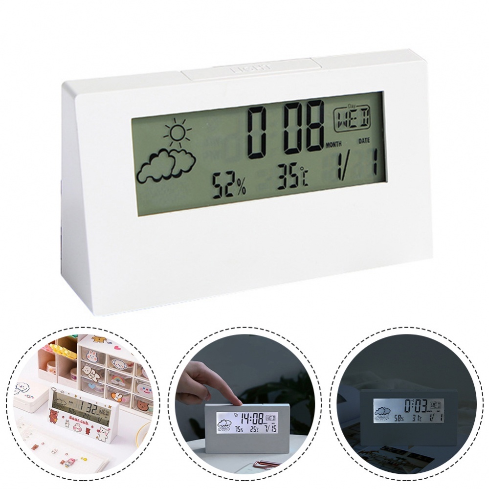 Đồng Hồ Báo Thức Kỹ Thuật Số Có Chức Năng Đo Nhiệt Độ