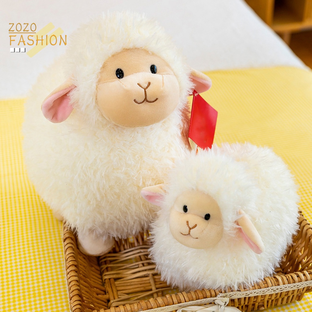 Thú Nhồi Bông Hình Lạc Đà Alpaca Kích Thước 22 / 35 / 45cm Trang Trí Nhà Cửa
