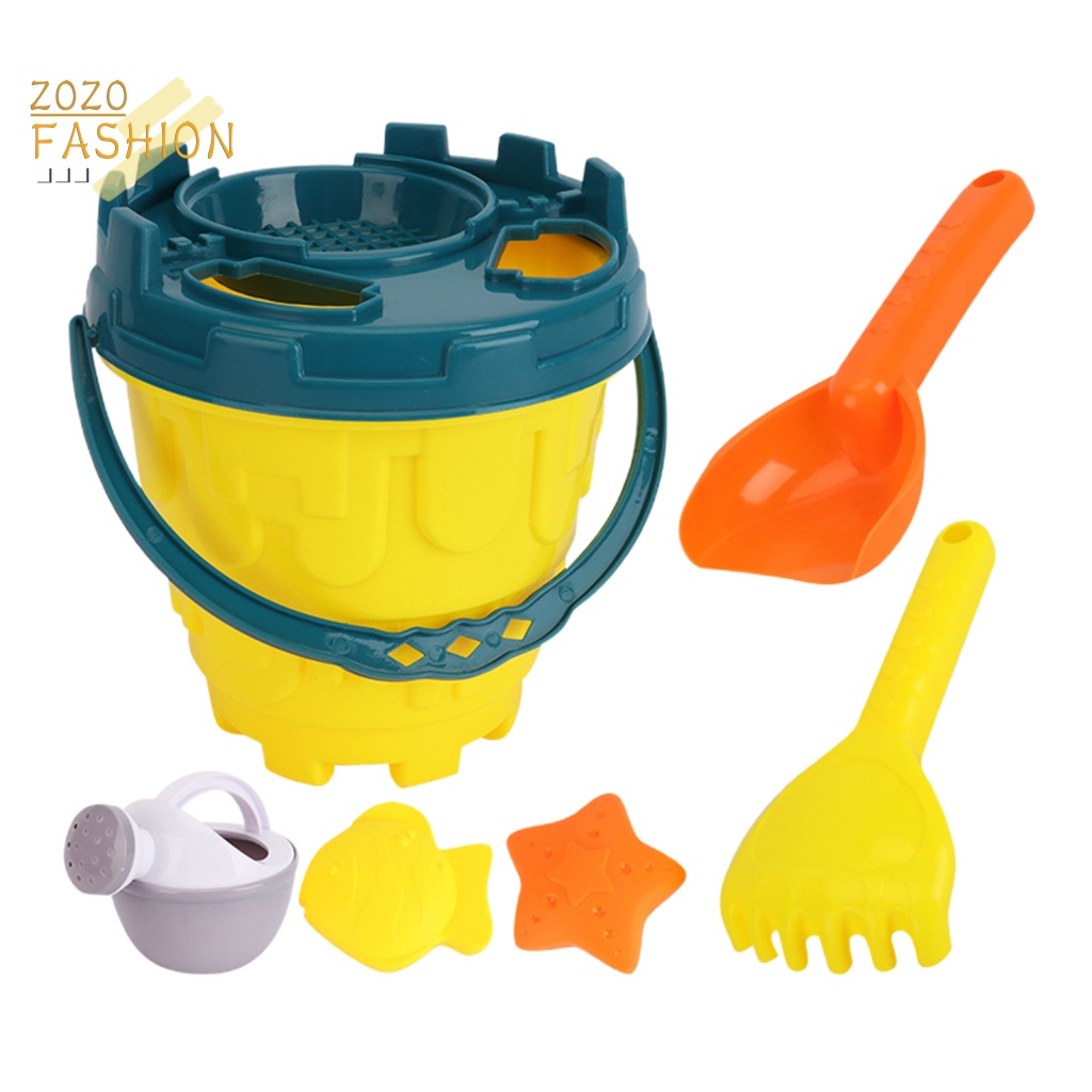 Bộ 6 Món Đồ Chơi Cát Nhiều Màu Dễ Thương Cho Bé