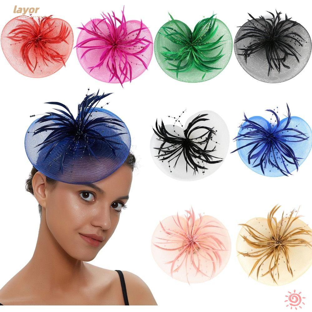 LAY Mũ Lưới Đính Hoa Xinh Xắn Cho Cô Dâu