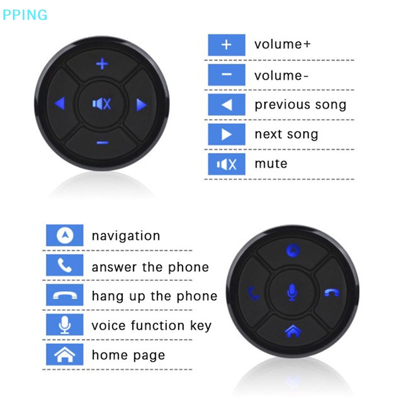 Điều Khiển Từ Xa 10 Nút Bấm Thông Dụng Cho Vô Lăng Xe Hơi