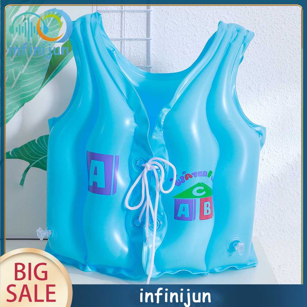 Áo Phao Cứu Sinh Không Tay Chất Liệu PVC Cho Bé