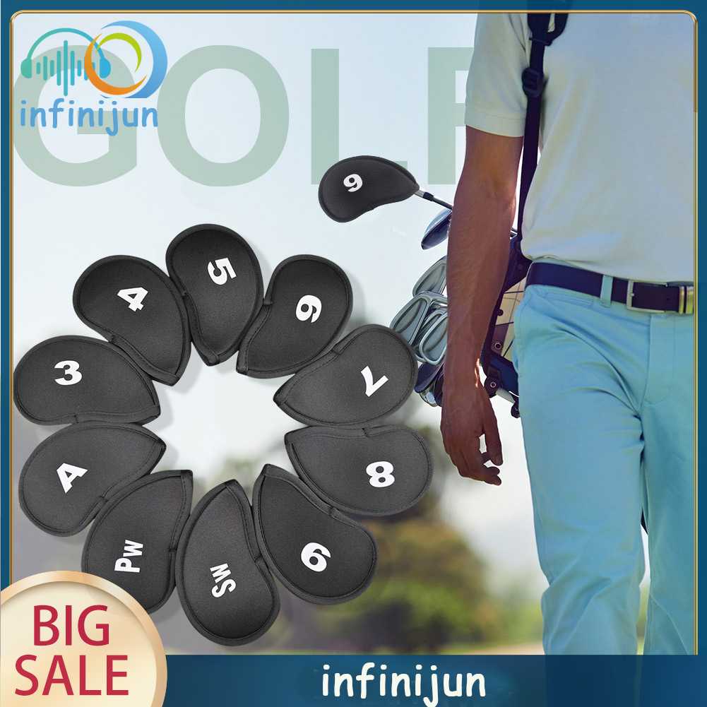 Bộ 10 Vỏ Bọc Bảo Vệ Đầu Gậy Đánh Golf Chuyên Dụng