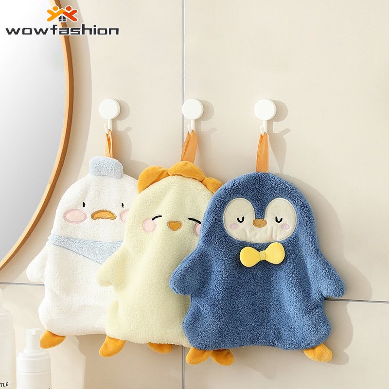 Khăn Lau Tay Treo Tường Họa Tiết Hoạt Hình Đáng Yêu