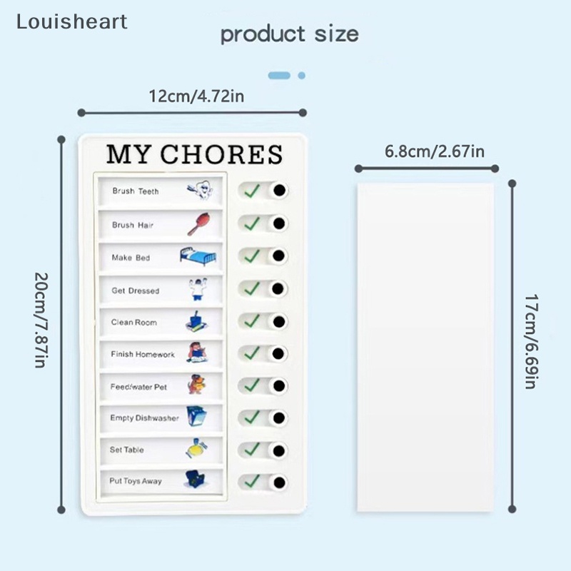 Bảng Ghi Chú Treo Tường Bằng Nhựa Louisheart TFG