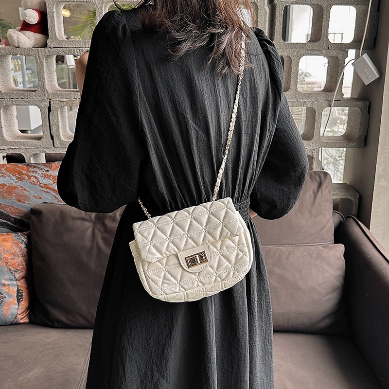 Túi XáchJ ASMIN NOIR Da PU Vân Da Cá Sấu Phối Dây Xích Nhỏ Nhắn Thời Trang Dành Cho Nữ