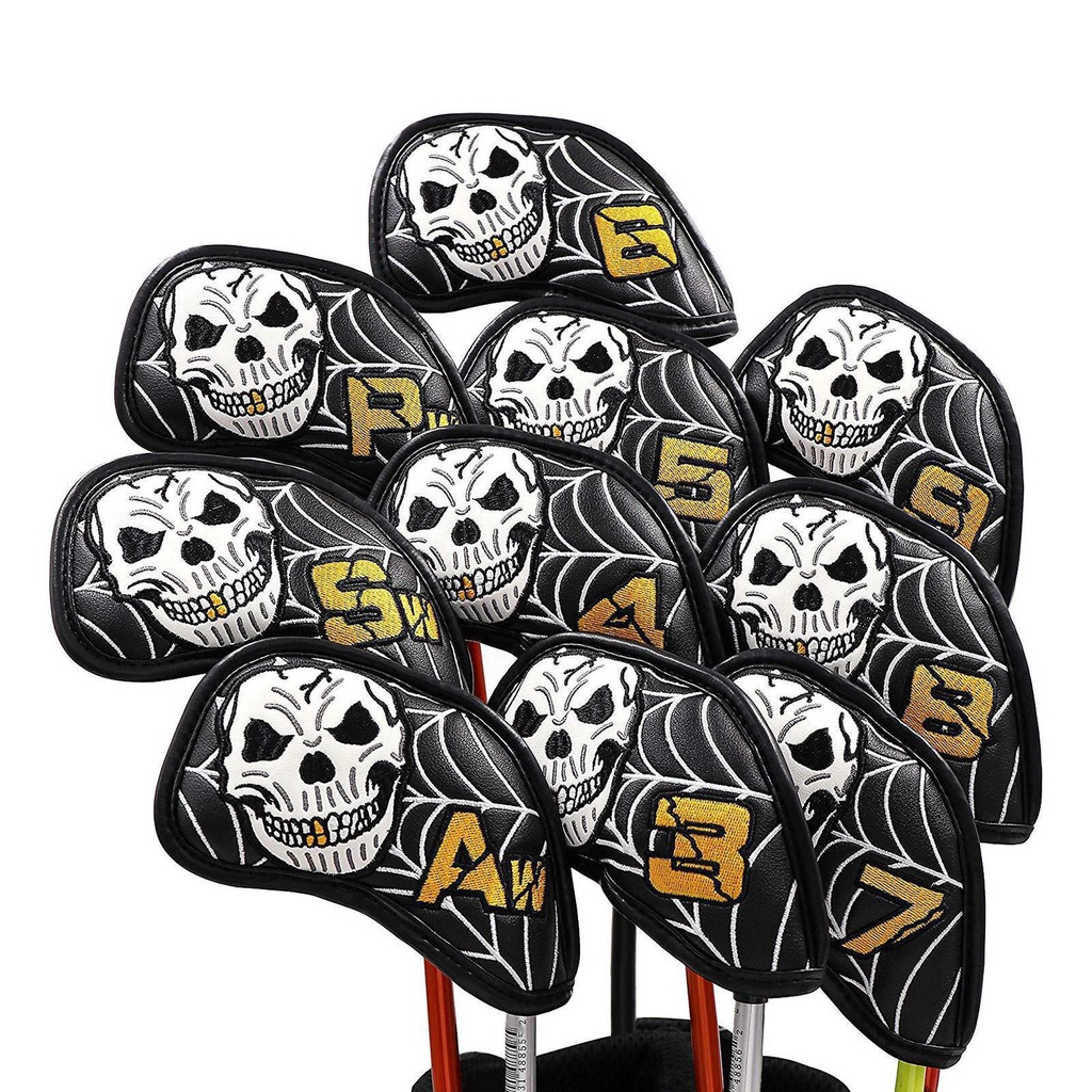 Bộ 10 Bọc Đầu Gậy Đánh Golf Da PU Chống Thấm Nước