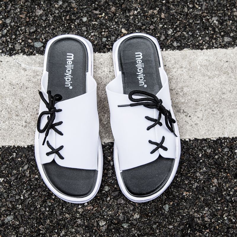 Dép Quai Ngang Đế Dày Phong Cách Hàn Quốc Thời Trang Mùa Hè Cho Nam