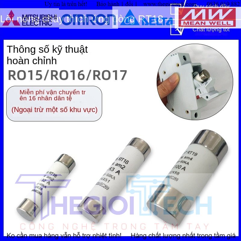 Cầu Chì Cầu Chì Gốm Ro15 Lõi Cầu Chì RT18-32 RT14-20 R015 Lõi Cầu Chì 10*38 - RT18-32 - 3A