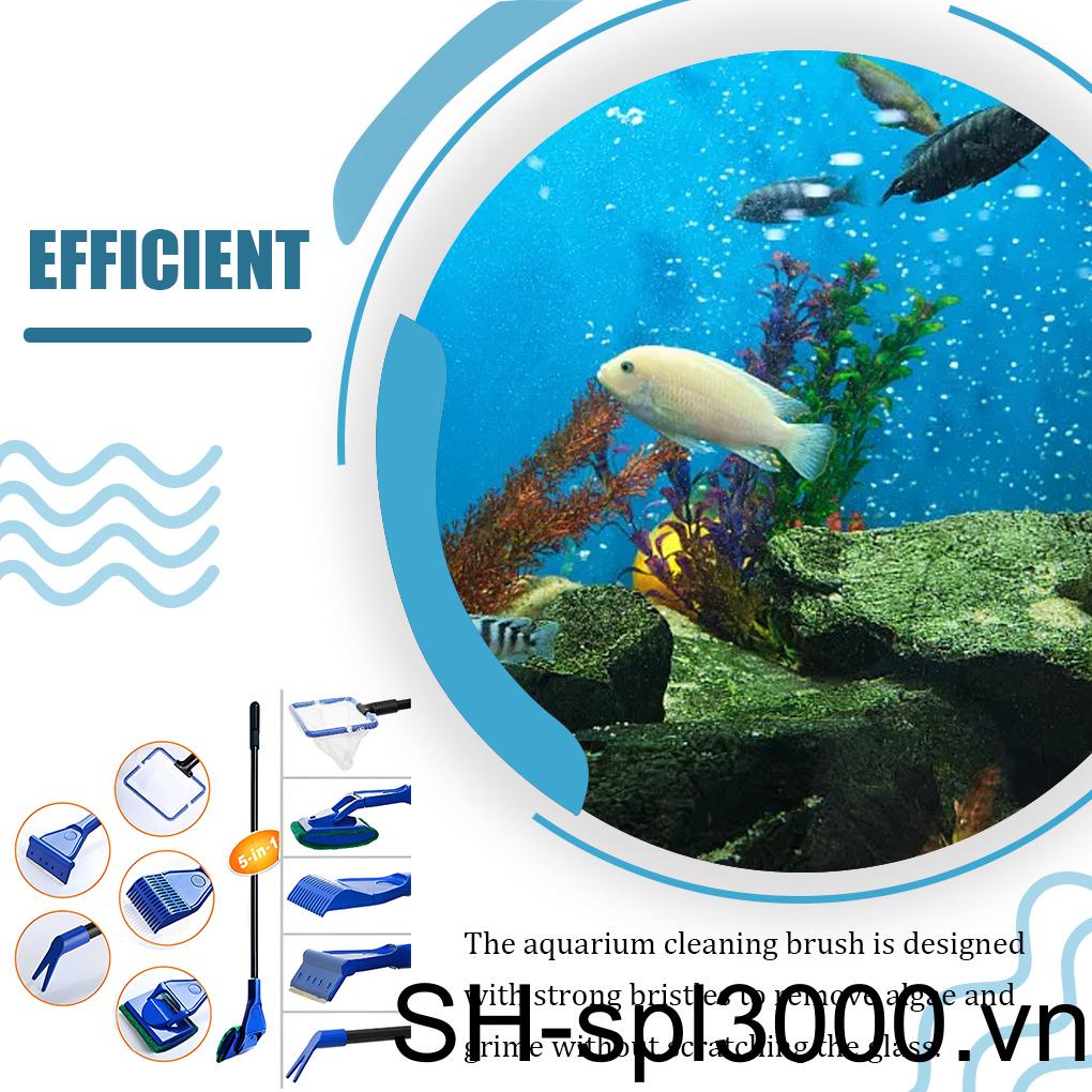 Bộ Dụng Cụ Vệ Sinh Bể Cá 5 Trong 1 Tiện Dụng