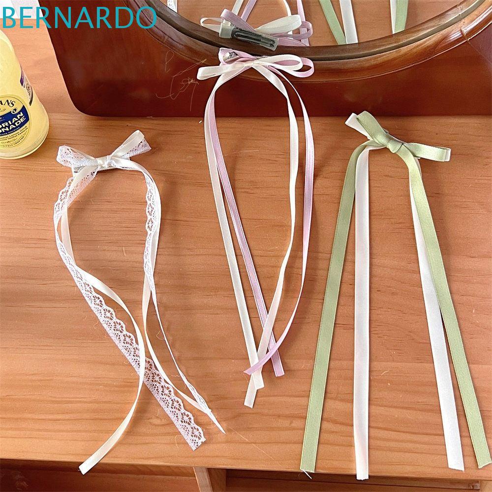 Kẹp Tóc Nơ Vải Phong Cách Lolita y2k Ngọt Ngào Cho Nữ