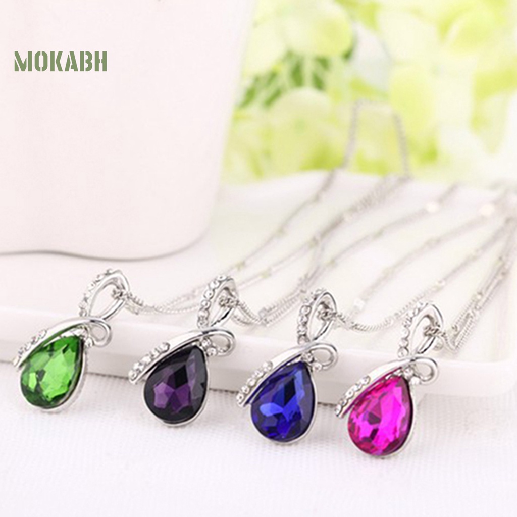 Vòng cổ Mặt Giọt Nước Hình Trái Tim Dễ Thương