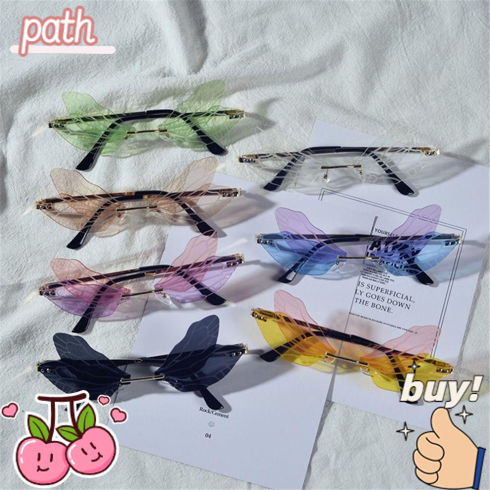 Kính Mát Hình Bướm Chống Tia UV 400 Phong Cách Đường Phố Cho Nữ