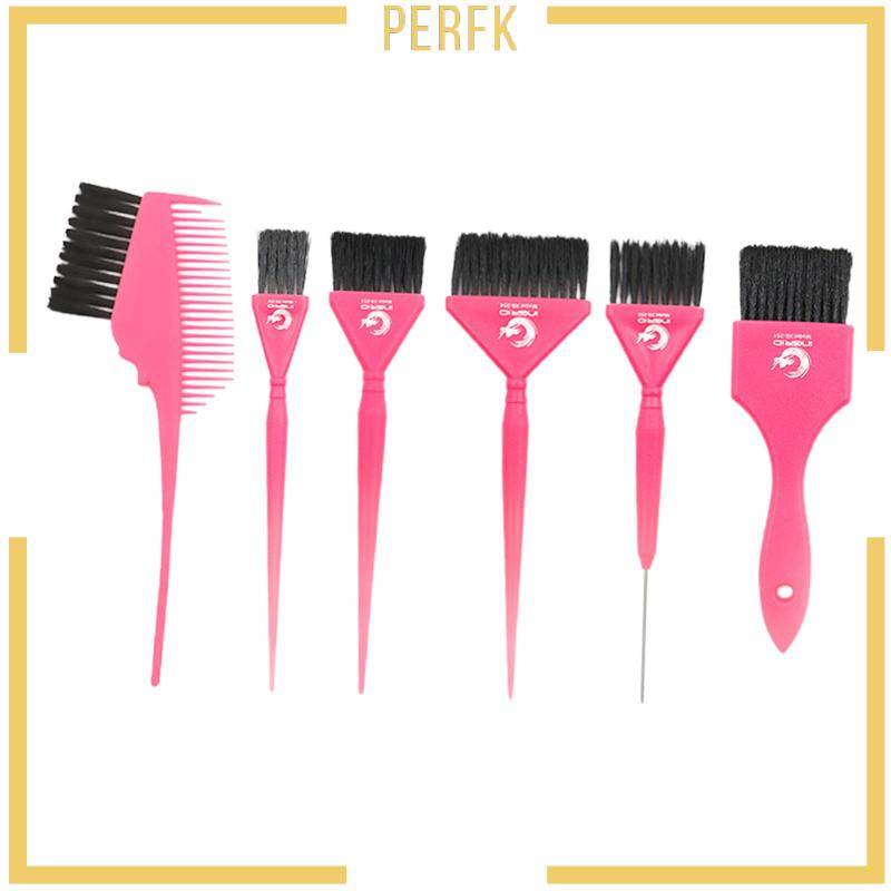 Bộ 6 Lược Nhuộm Tóc Màu Sắc Thời Trang