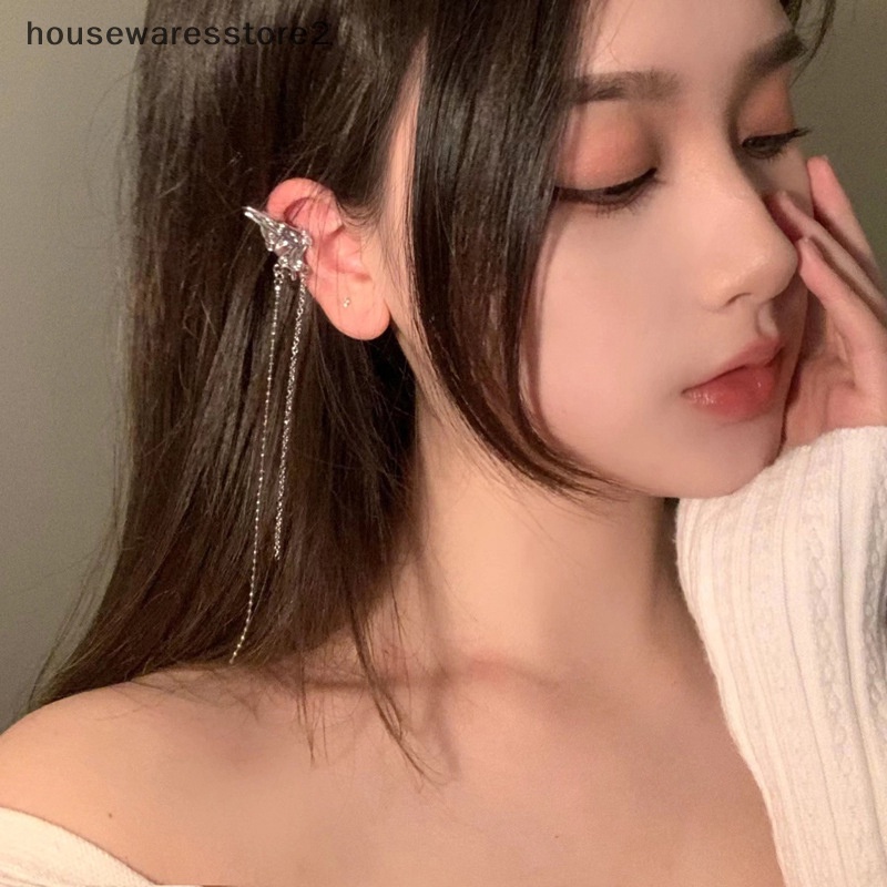 Bông Tai Dáng Dài Hình Bướm Thời Trang Hàn Quốc Dành Cho Nữ [housewaresstore2]