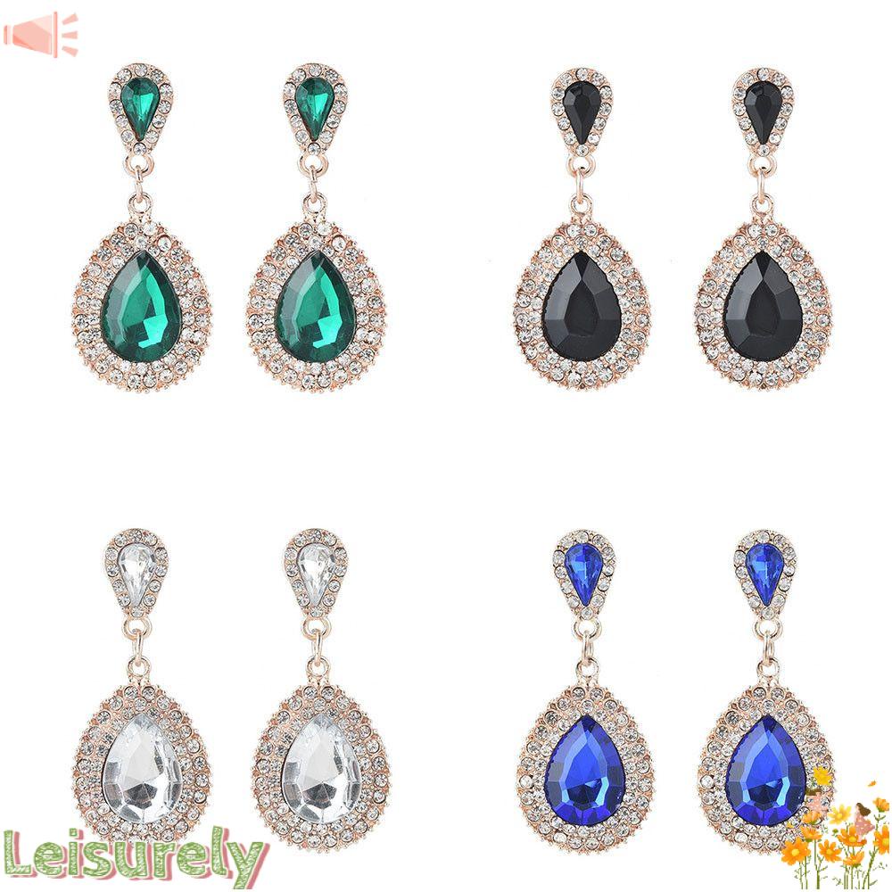 Giọt Nước LEILY|Bông Tai Bằng Hợp Kim Theo Phong Cách Hoàng Cu|Khuyên Tai Thời Trang Cá Tính