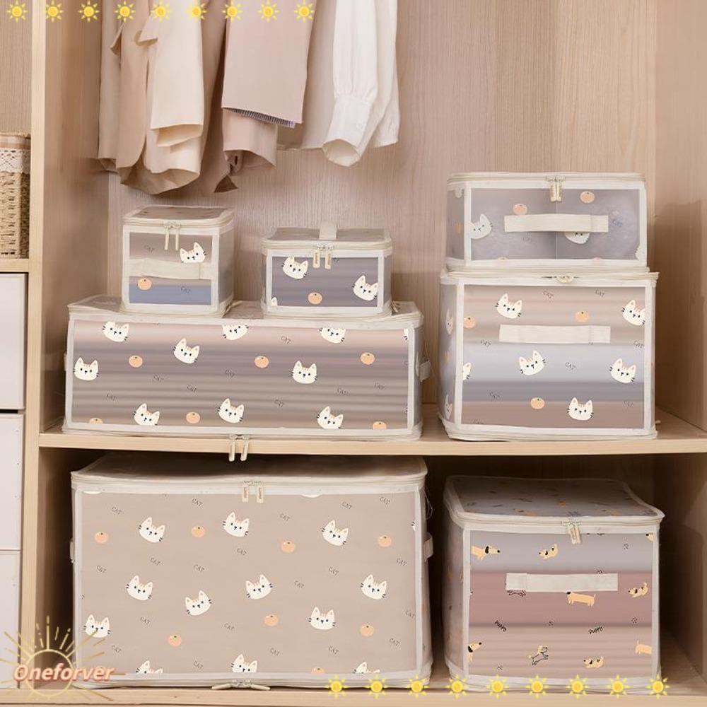 FOREVER Hộp Đựng Quần Áo Bằng Pp Trong Suốt Có Thể Gấp Gọn Tiện Dụng Cho Gia Đình