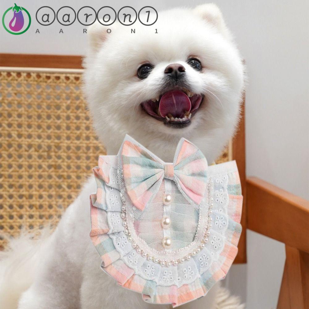 Khăn Quàng Cổ Vải Satin Mềm Mại Đính Nơ Dành Cho Thú Cưng 1 Cái