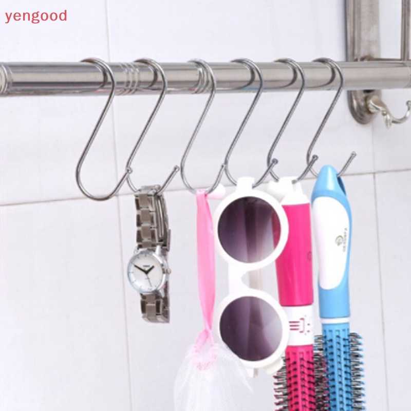 Set 5 Móc Treo Đồ Hình Chữ S Bằng Kim Loại Chống Gỉ