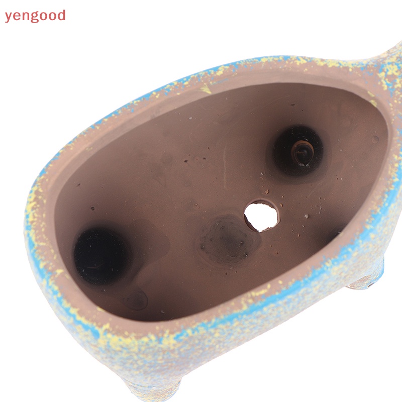 1 Chậu Hoa Sứ Hình Mèo Hoạt Hình Đáng Yêu