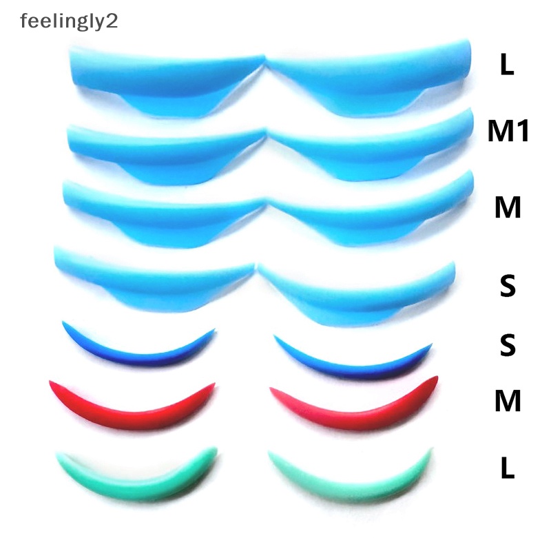 Set 7 Cặp Đệm Silicone Hỗ Trợ Uốn Cong Lông Mi Tiện Dụng