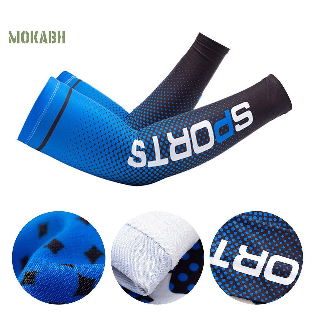 1 Cặp Găng Tay Chống Nắng Bằng Lụa Lạnh Siêu Mềm Chống Mòn Dùng Khi Đạp Xe Ngoài Trời