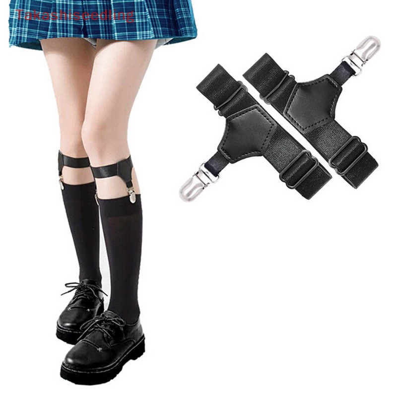 1 Cặp Đai Nịt Tất Co Giãn Thời Trang Cho Nam Nữ Giá Đỡ