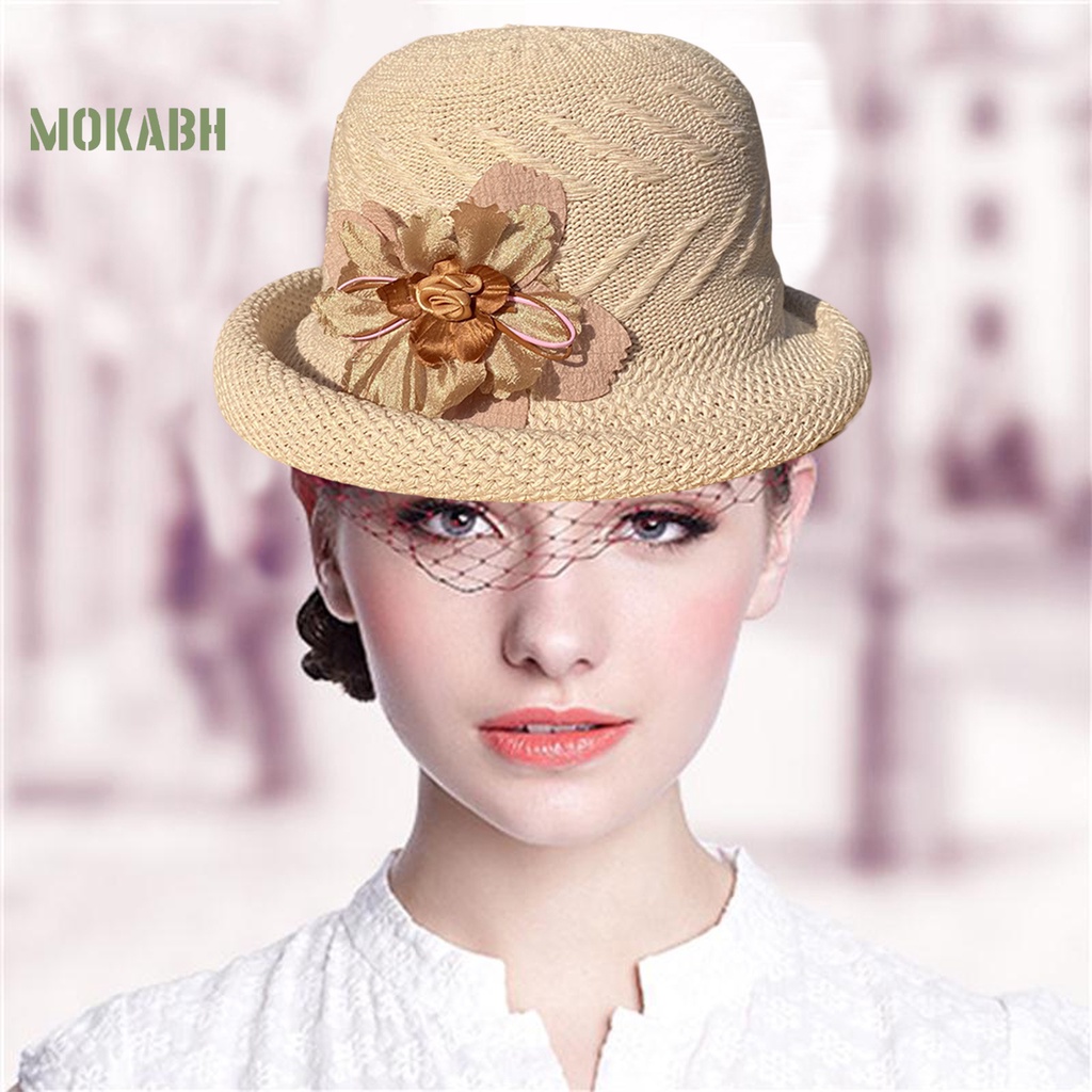 Nón Vành Tròn Màu Sắc Xinh Xắn Thoáng Khí Chống Tia UV Cho Nữ