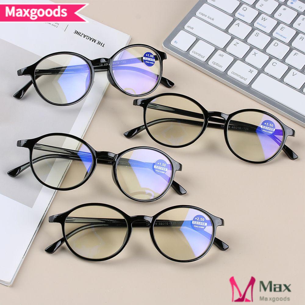 MAXG Kính Đọc Sách Unisex Gọng Tròn Cổ Điển