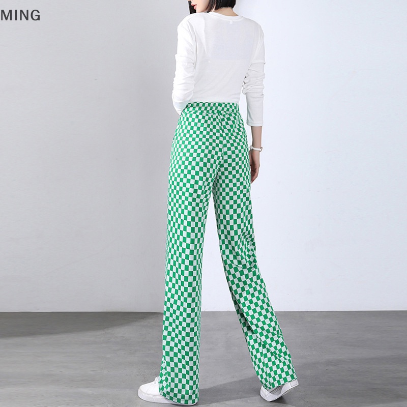 Quần ống rộng Lưng Cao Phong Cách Hip hop Thời Trang Mùa Hè Hàn Quốc