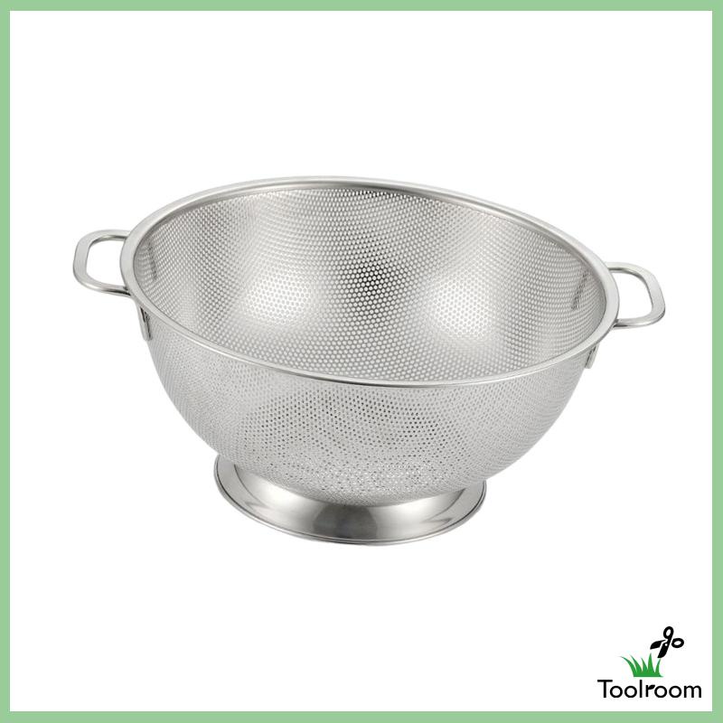 Rây Lọc Ráo Nước Bằng Thép Không Gỉ 304 Có Tay Cầm Chống Trượt Cho Nhà Bếp