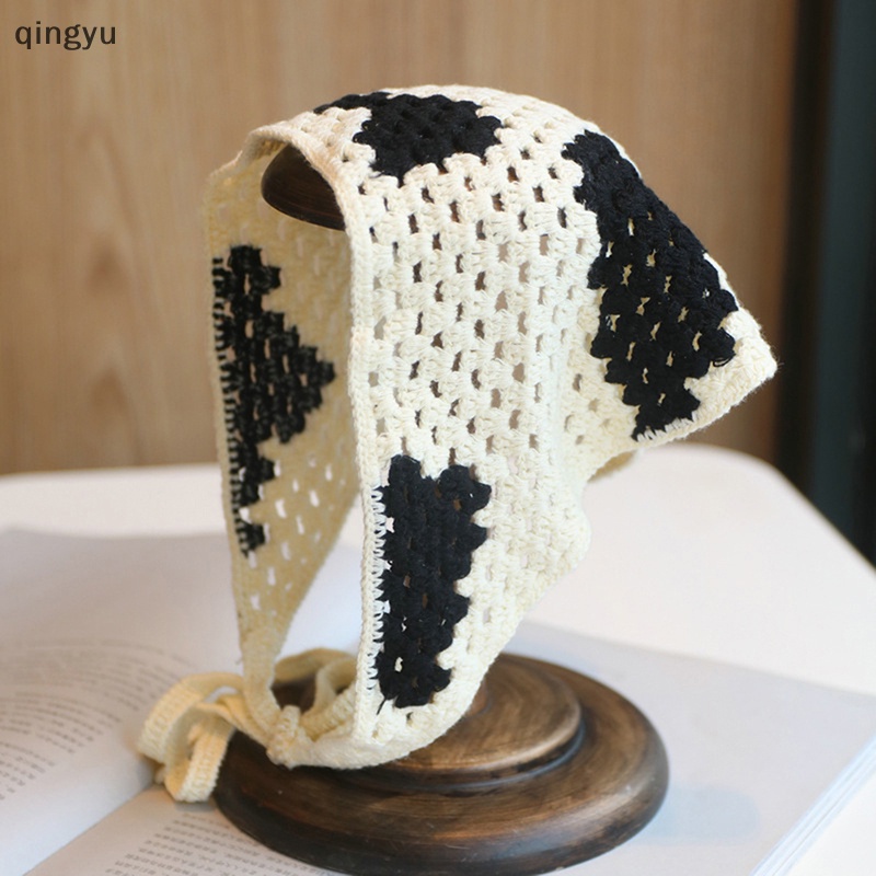 1 Băng Đô Đan Len Hình Tam Giác Có Thể Điều Chỉnh Cho Nữ