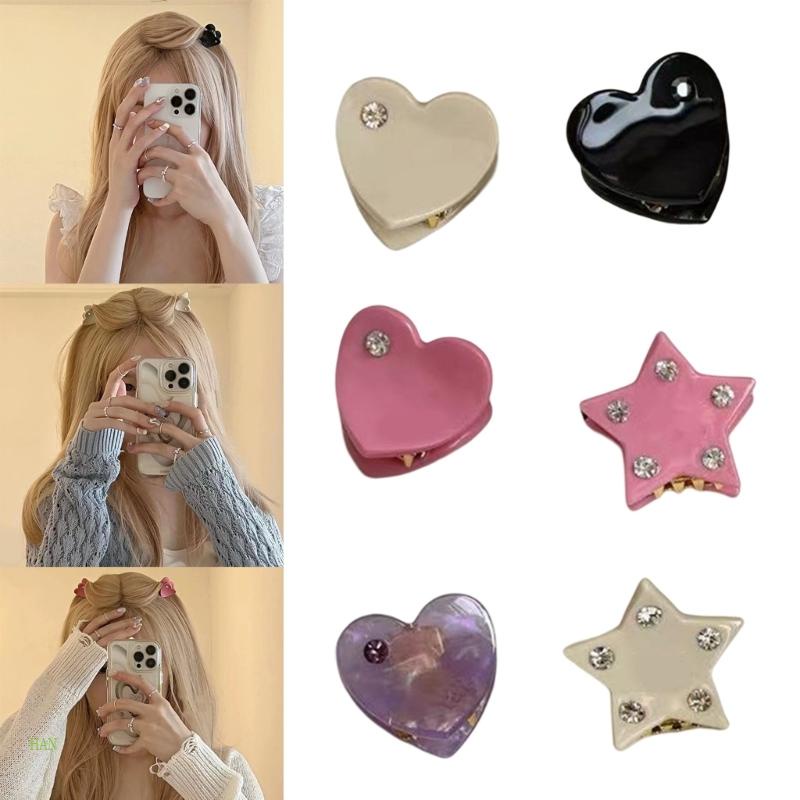 Kẹp Tóc Ngôi Sao / Trái Tim Nhỏ Xinh Xắn Thời Trang